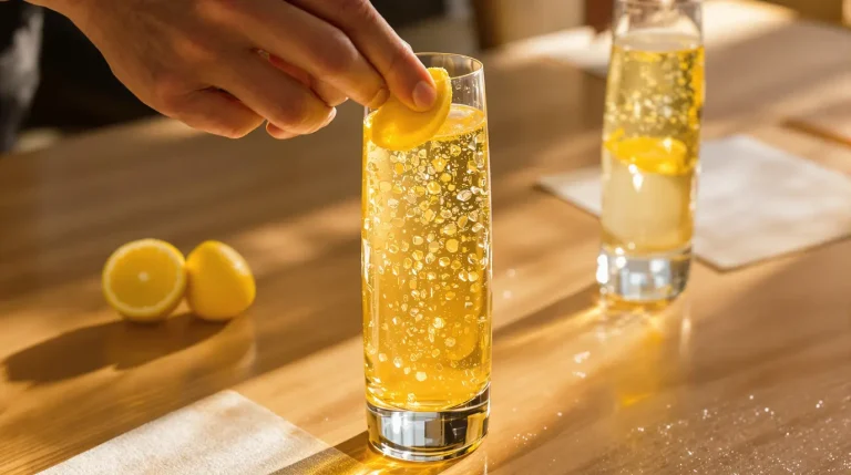 « Mes amis ont cru que le verre venait d&rsquo;un bar à cocktails » : cette recette au champagne se réalise en deux gestes
